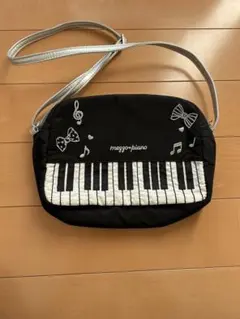 mezzo piano ピアノ柄 ショルダーバッグ