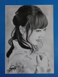 写実 有村架純さん 鉛筆画夏姿 - メルカリ