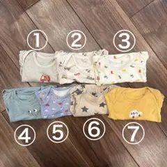 肌着 ロンパース まとめ売り 7点 80 男の子