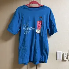 Tシャツ 青　古着