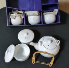 陶器製急須と茶碗セット