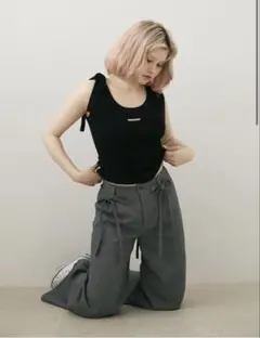 ANDMARY Cotton ribbon tank♡♡ - メルカリ