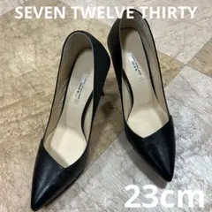 SEVEN TWELVE THIRTY ブラック ハイヒール 23cm
