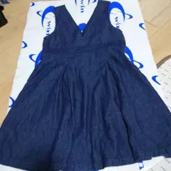美品　着用２回　グローバルワーク　ジャンパースカート　サイズ150 デニム