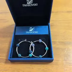 SWAROVSKI フープピアス クリスタルボール