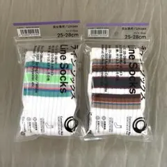 ファミマソックス ラインソックス　春の色　秋の色　25-28 靴下のサムネイル