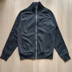 ユニクロ　黒 M ジップアップジャケット　ジャージ