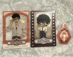 名探偵コナンカフェ 飲食特典 松田陣平 クリアカード ストロータグ 3点セット