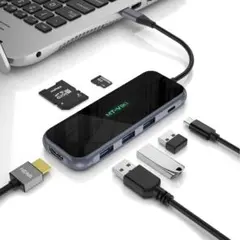 便利ガジェット⚡️7in1 USB-Cドッキングステーション 4K/65W急速充電