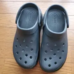 Crocs 厚底 サボ クロッグ ブラックのサムネイル
