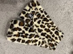 ヒョウ柄ファーマフラー