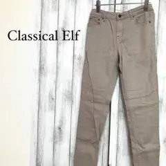 a0131【クラシカルエルフ】デニム パンツ ジーンズM ベージュ