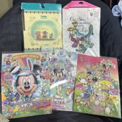 【未使用】ディズニー　クリアファイル5点セット