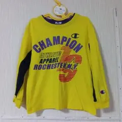Champion 長袖 T シャツイエロー 　カットソー　120cm