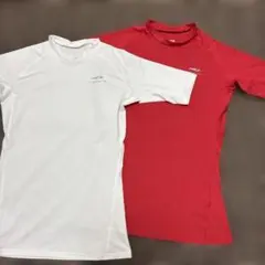 アンダーシャツ 140サイズ ホワイト・レッド２枚セット