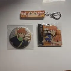 ハイキュー!! 日向翔陽 缶バッチ アクリルスクエアキーホルダー - メルカリ