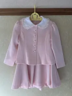 ピンク フリル付きドレス セット