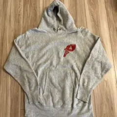 チャンピオン　リバースウィーブ　単色タグ　ウィングフット　パーカー　両面プリント