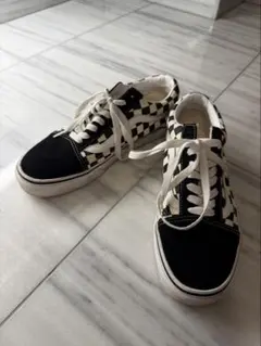 VANS Old Skool チェッカーボード ブラック ホワイトのサムネイル