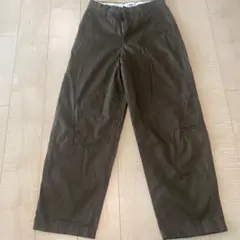 【美品】UNIQLO U ワイドフィットチノ ダークブラウン
