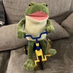 かえるのケロピョンぬいぐるみ 自転車ギミック - メルカリ