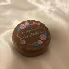 swimmer ケーキ型コンパクトヘアブラシ ブラウン 茶色のサムネイル