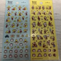 おさるのジョージ　シール・ステッカー 2シートセット