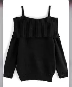 GRL グレイル オフショルダーニットミニワンピース[dr618]