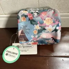 【新品未使用】 LeSportsac フラワー柄ポーチ