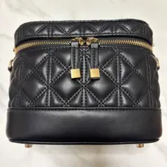 RANDA キルティング2WAYバニティバッグ ブラック