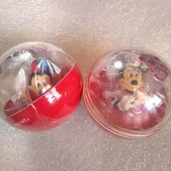 ディズニーランド ミニー キーホルダー ガチャガチャ（ 2セット）