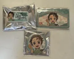 鬼滅の刃 きめつ食堂 ネームプレート風バッジ 缶バッジ 特典カード 竈門炭治郎