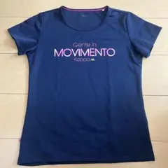 kappa ドライTシャツ　ネイビー　M