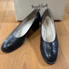Margaret Howell パンプス 黒 本革　23.5cm 日本製のサムネイル