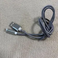 USB to Micro USBケーブル シルバー 約1m