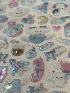 【新品】 キラキラ わんちゃん シール！