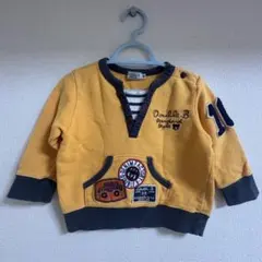 MIKIHOUSE DOUBLE.B イエロー トレーナー 80cm