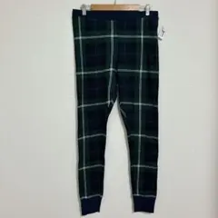 美品✨️OLD NAVY 【L】グリーン系チェック カジュアルパンツ 長ズボンのサムネイル