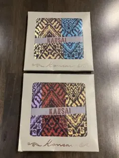 【2枚セット】KANSAI 山本寛斎 タオルハンカチ未使用 昭和レトロのサムネイル