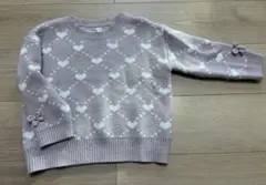 120女児、ニットセーター