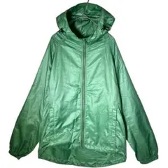 ユニクロ UNIQLO メンズ ポケッタブルパーカー ナイロン 緑 (S)