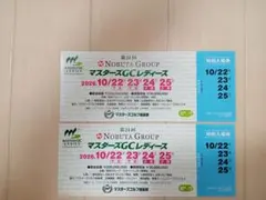 第24回 NOBUTA GROUP マスターズGCレディース 特別入場券 2枚