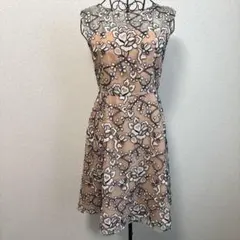 グレースコンチネンタル コード刺繍ドレスワンピース34