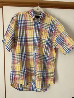 トミーヒルフィガーチェックの半袖シャツM