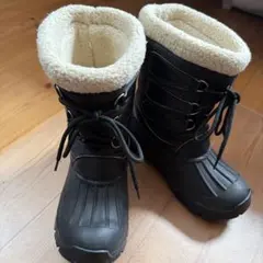 スノーブーツ ブラック 合成皮革