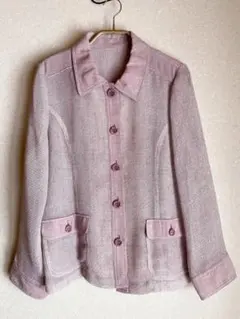 春　ピンク　Mサイズ　シャツジャケット