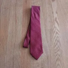 クリケット ネクタイ 赤系ドット柄