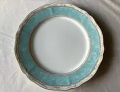 ノリタケ HANAREIKU 金彩 ターコイズブルー 大皿 27cm 日本製