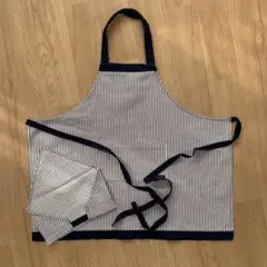 キッズ用ストライプエプロンのサムネイル