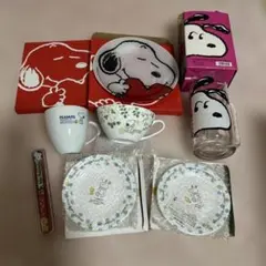 スヌーピー食器、非売品もあり 8個セット